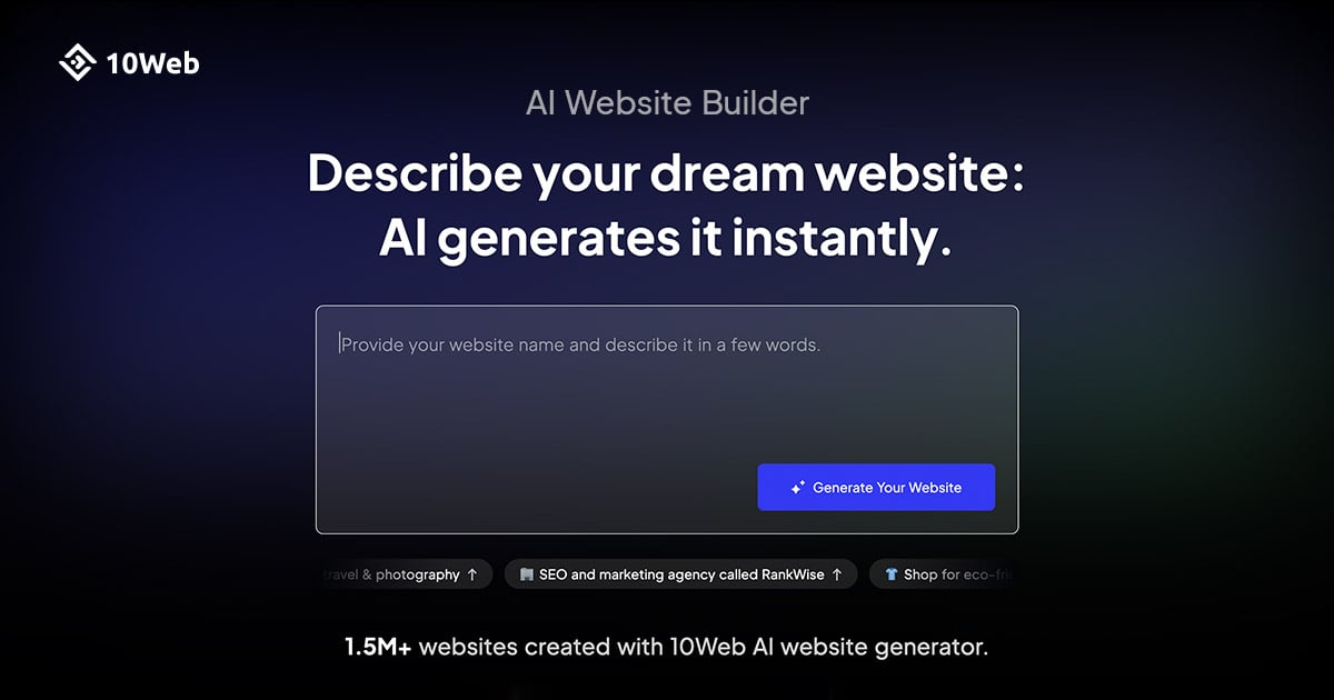 10Web website