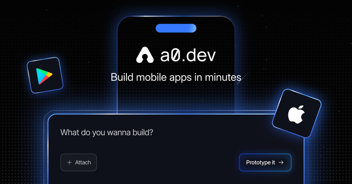 a0.dev website