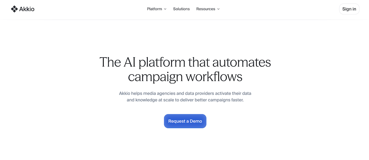 Akkio website