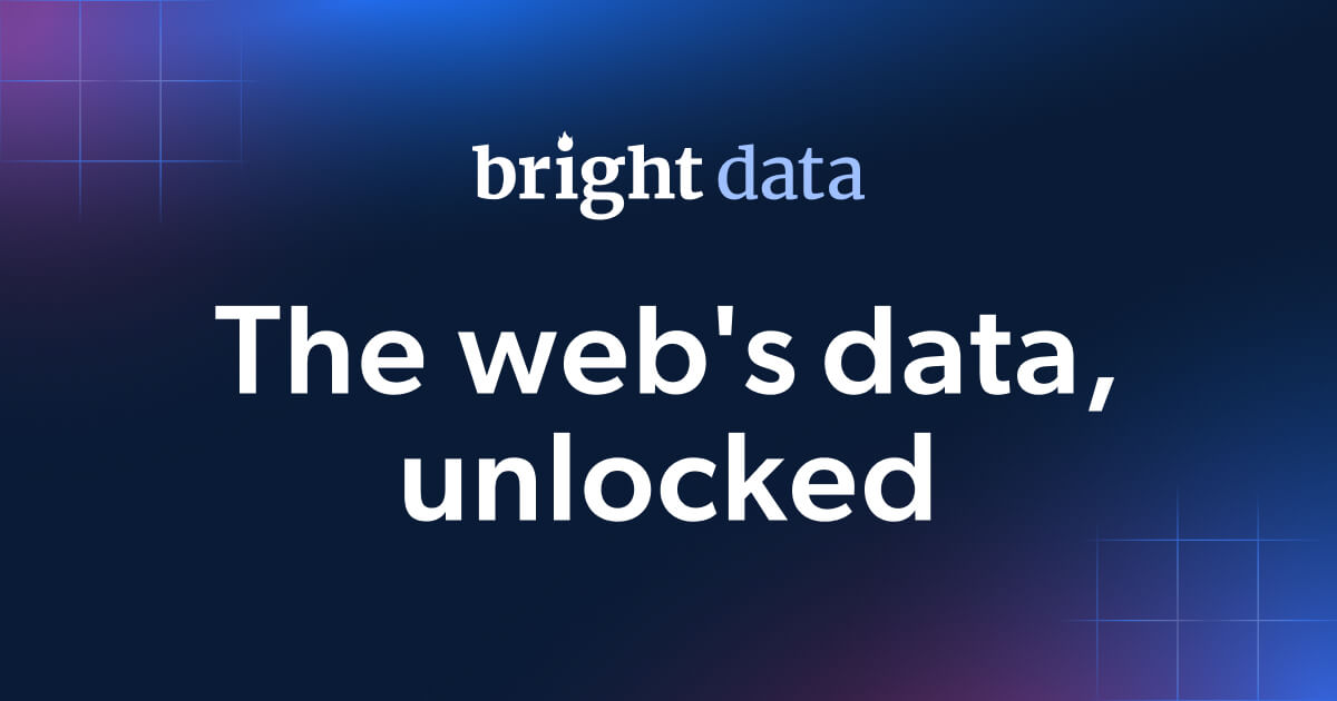Bright Data website