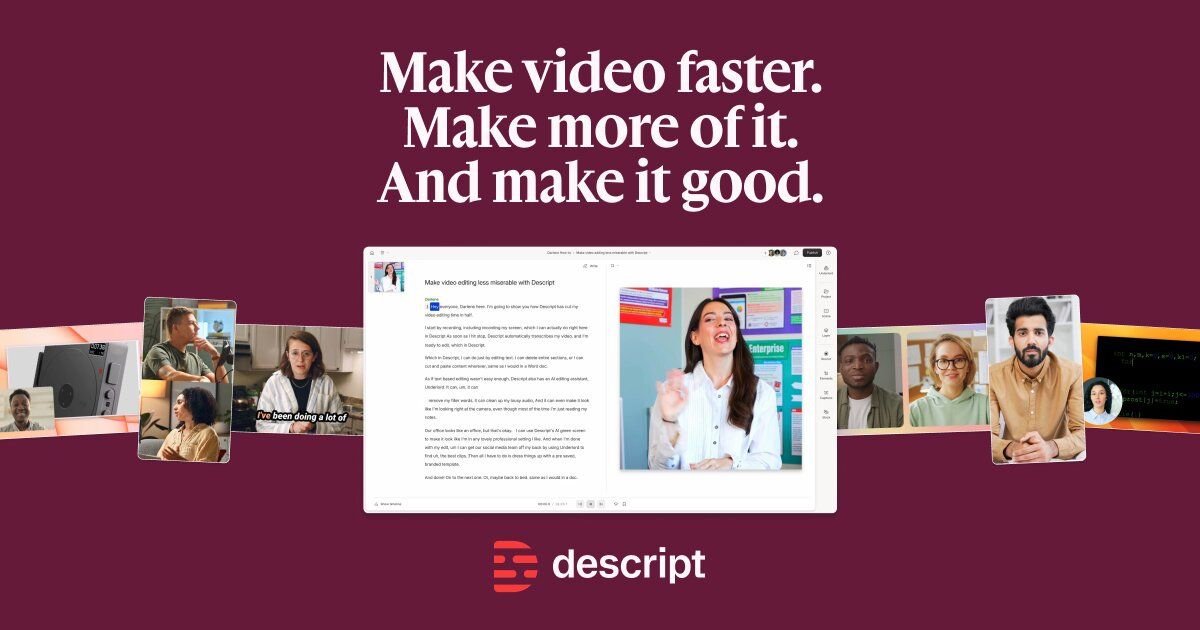 Descript website