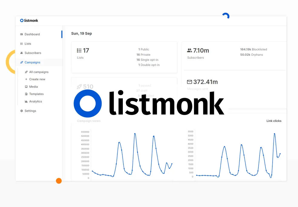 listmonk website