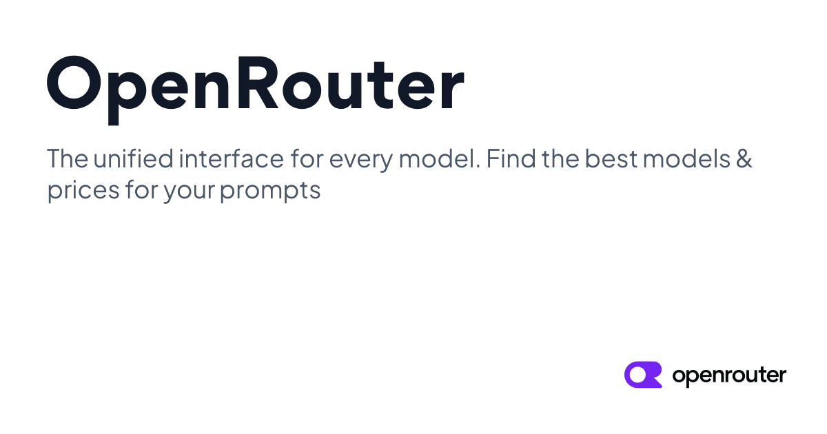 OpenRouter website