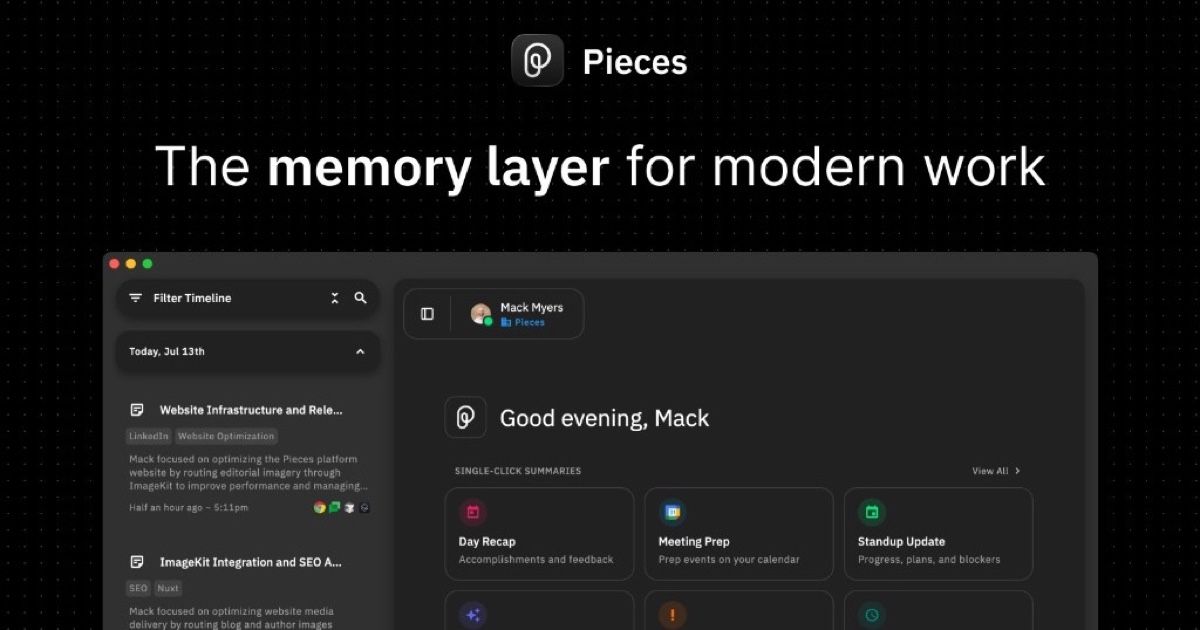 Pieces website