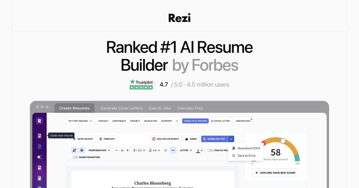 Rezi website
