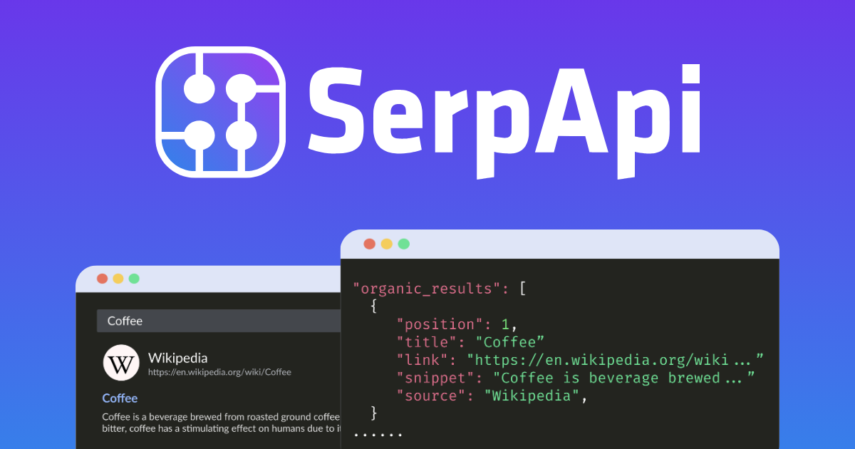 SerpApi website