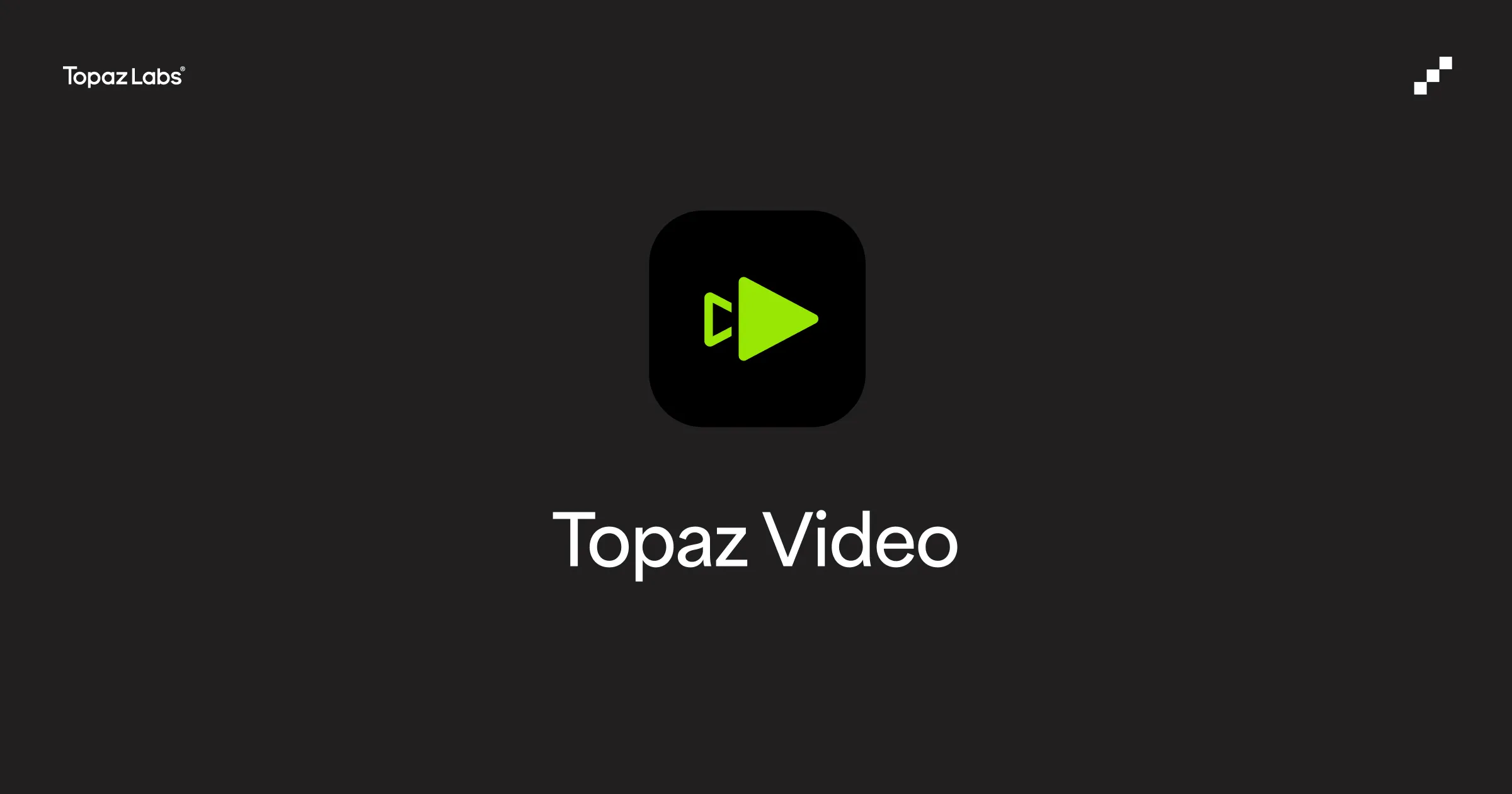 Topaz Video AI website